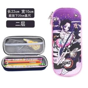 กระเป๋าดินสอ กล่องดินสอ ลายการ์ตูน น่ารัก ม่วง