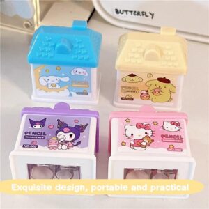 Sanrio กบเหลาดินสอ สองรู รูปบ้าน กบเหลาดินสอ ลายการ์ตูน