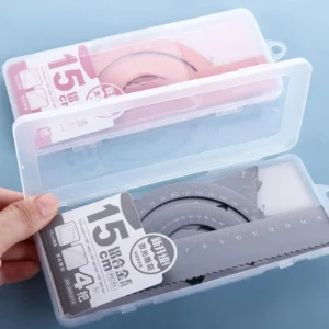 ชุดไม้บรรทัดอลูมิเนียมเรขาคณิต